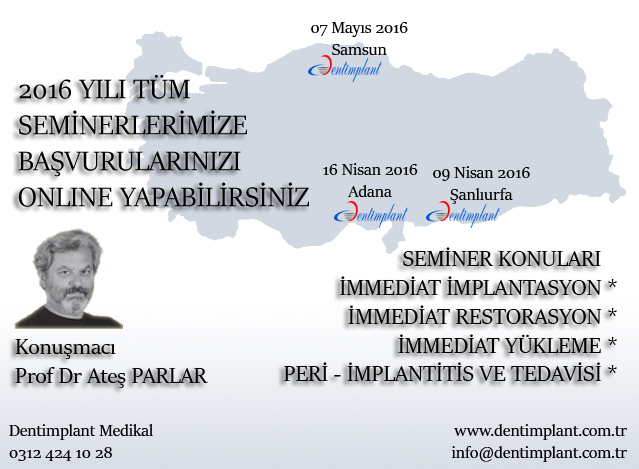 16 NİSAN CUMARTESİ GÜNÜ HİLTON OTELİ'NDE PROF.DR. ATEŞ PARLAR'IN SUNACAĞI SEMİNER PROGRAMI