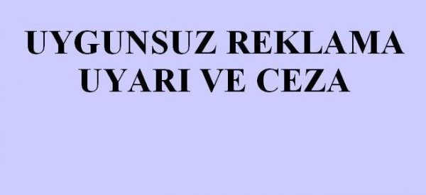 UYARI VE CEZA