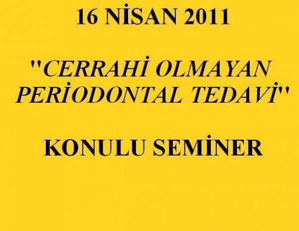 16 NİSAN 2001 SEMİNERİ