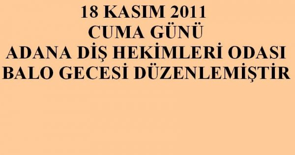 18 KASIM 2011-BALO GECESİ