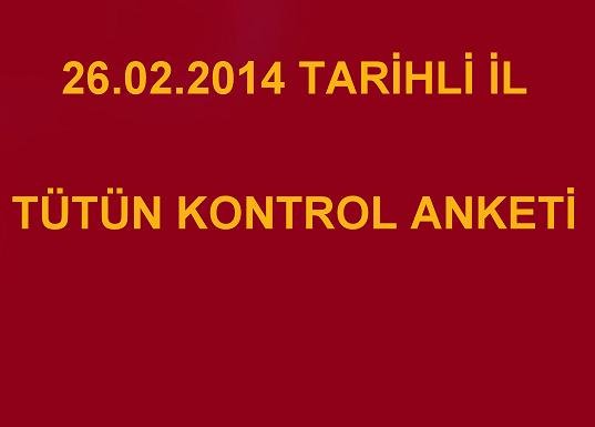 26.02.2014 TARİHLİ İL TÜTÜN KONTROL KURULU KARARLARI 